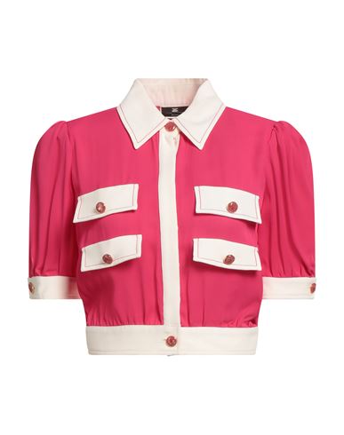 Elisabetta Franchi Woman Shirt Fuchsia Size 6 Viscose In Pink