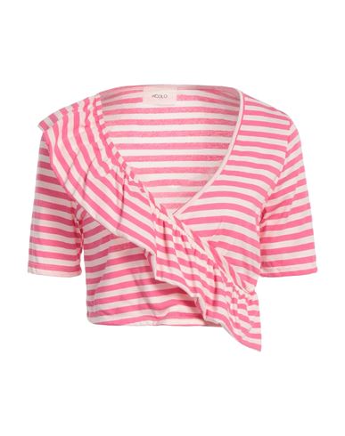 VICOLO VICOLO WOMAN T-SHIRT MAGENTA SIZE ONESIZE COTTON 