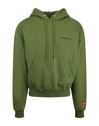 Heron Preston Logo Tape Hoodie In Green