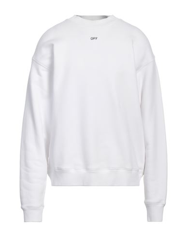 Off-white Off Stamp Skate Cotton Sweatshirt In White