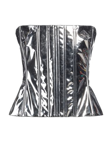 Dolce & Gabbana Layered Fitted Corset In Metallic