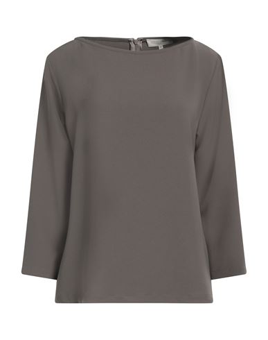Antonelli Woman Top Khaki Size 8 Polyester, Elastane In Beige