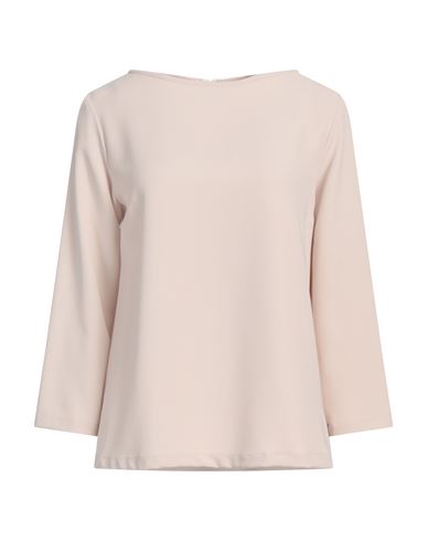 ANTONELLI ANTONELLI WOMAN TOP BEIGE SIZE 10 POLYESTER, ELASTANE