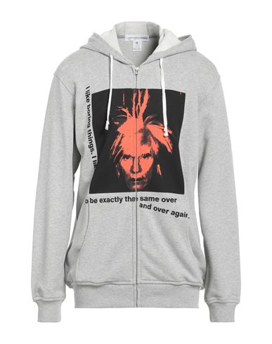Comme Des Garçons Shirt Printed Zip Sweatshirt In Grey