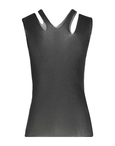 Yohji Yamamoto Collection Woman Top Black Size 2 Nylon, Polyester, Polyurethane In Black