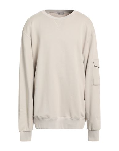 Herno Man Sweatshirt Beige Size 46 Cotton, Elastane In Nude