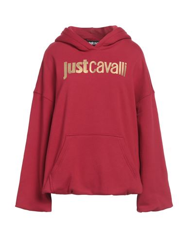JUST CAVALLI JUST CAVALLI WOMAN SWEATSHIRT RED SIZE S COTTON 