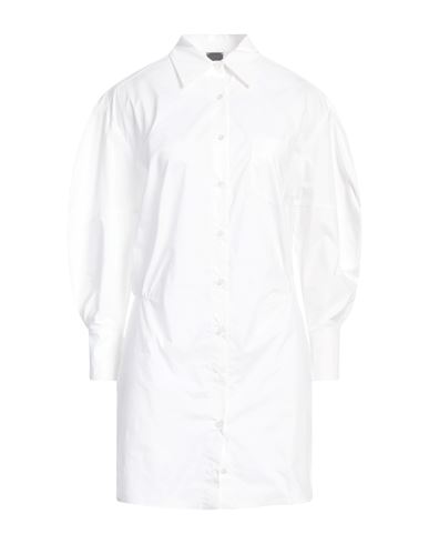 Pinko Woman Mini Dress White Size 10 Cotton