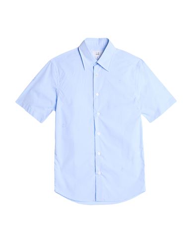 DUNHILL DUNHILL MAN SHIRT LIGHT BLUE SIZE XXL COTTON 