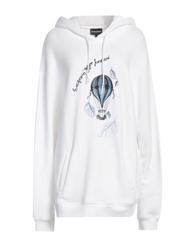 Emporio Armani Resort Woman Sweatshirt White Size L Cotton