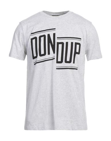 Dondup Man T-shirt Light Grey Size L Cotton In Gray
