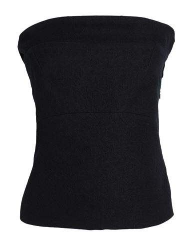 Ann Demeulemeester Woman Top Black Size 10 Virgin Wool In Black