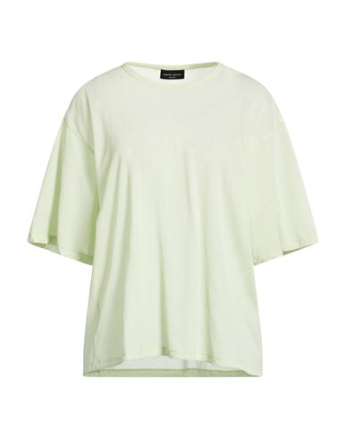 Roberto Collina Woman T-shirt Light Green Size S Cotton, Polyamide