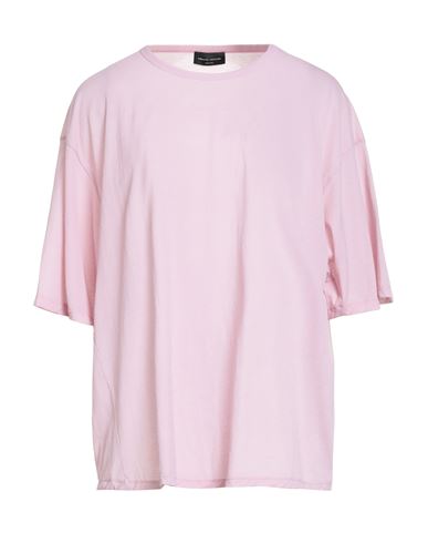 Roberto Collina Woman T-shirt Pink Size M Cotton, Polyamide