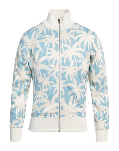 PALM ANGELS PALM ANGELS MAN SWEATSHIRT SKY BLUE SIZE L POLYESTER, ELASTANE 