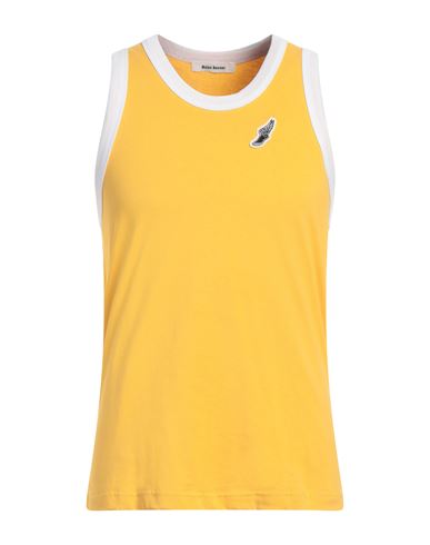 WALES BONNER WALES BONNER MAN TANK TOP YELLOW SIZE L ORGANIC COTTON 