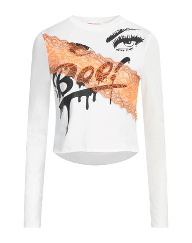 Shop Cormio Woman T-shirt White Size 6 Cotton, Polyamide, Viscose