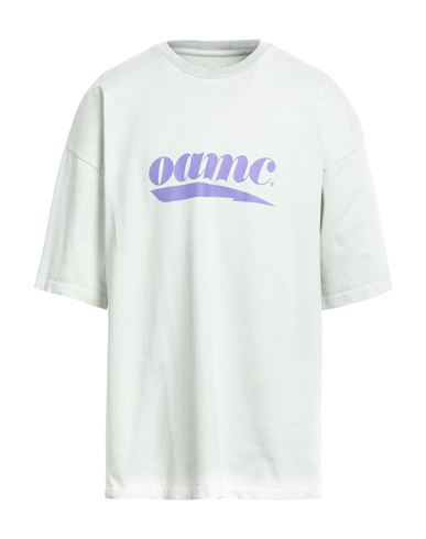 Oamc Logo-print Organic Cotton T-shirt In Green