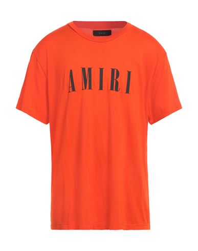 Amiri Man T-shirt Tomato Red Size L Cotton In Tomato Red