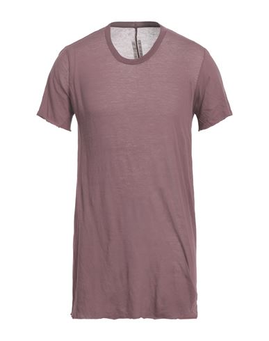 Rick Owens Man T-shirt Plum Size L Cotton In Purple