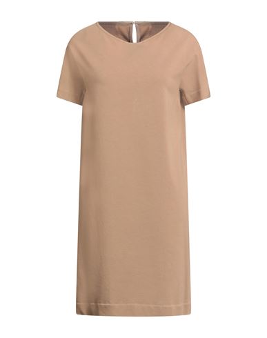 Circolo 1901 Woman Mini Dress Camel Size 10 Cotton, Lycra