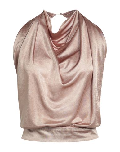 Nenette Woman Top Gold Size 8 Polyester In Gold