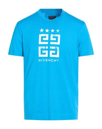 Givenchy Man T-shirt Azure Size Xl Cotton In Blue