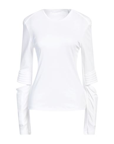 Shop Helmut Lang Woman Top White Size S Lyocell, Polyester, Polyethylene