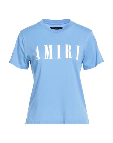 Amiri Woman T-shirt Sky Blue Size L Cotton