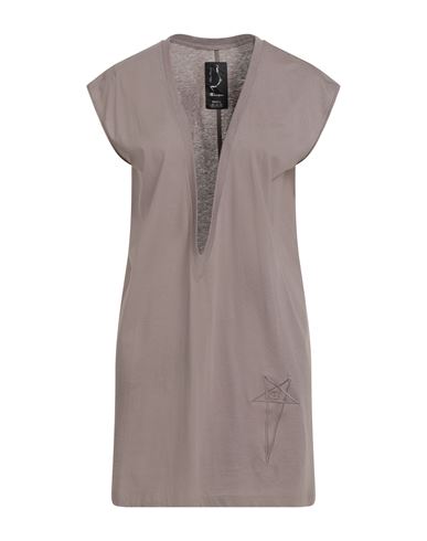 Rick Owens X Champion Woman T-shirt Taupe Size L Cotton In Gray