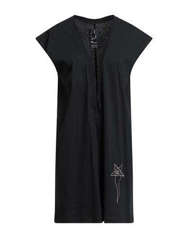 Rick Owens X Champion Woman Top Black Size M Cotton In Black
