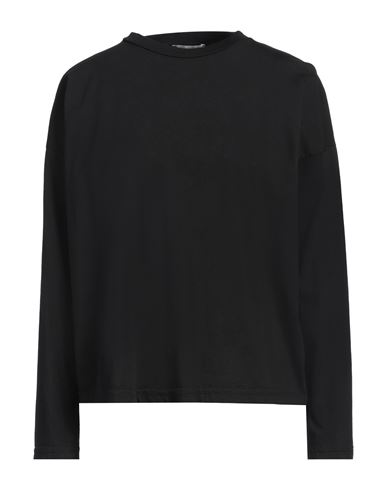 Crossley Woman T-shirt Black Size L Cotton In Black