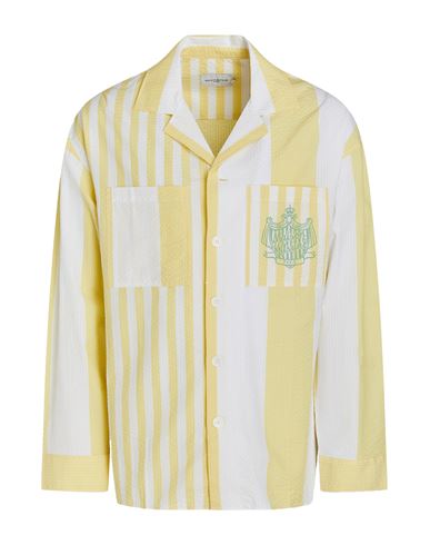 Maison Kitsuné Man Shirt Pastel Yellow Size L Cotton