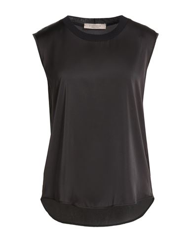 D Exterior D. Exterior Woman Top Black Size L Viscose, Polyamide, Polyester, Elastane