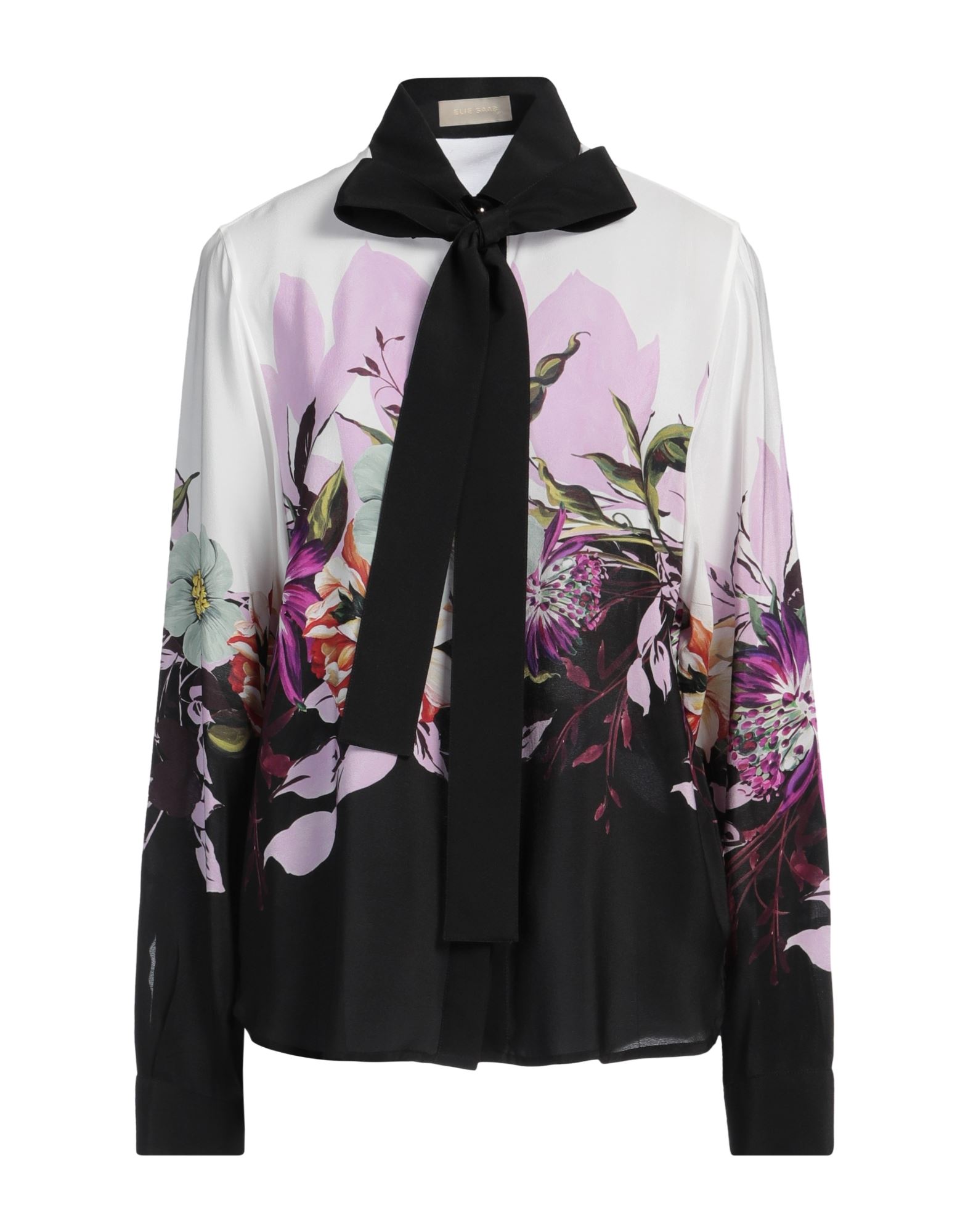 《セール開催中》ELIE SAAB レディース シャツ ホワイト 42 シルク 100%
