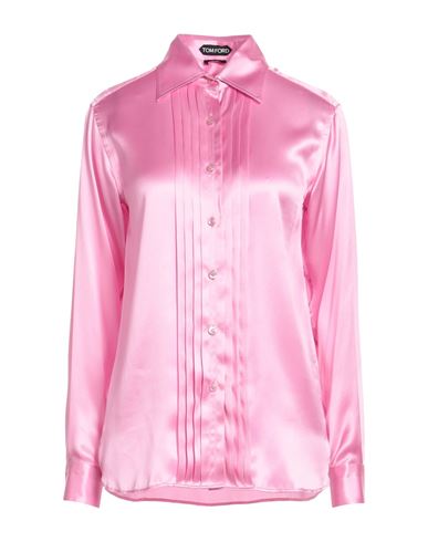 Tom Ford Woman Shirt Pink Size 0 Silk In Pink