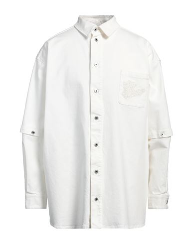 Off-white Off White Embroidered Overshirt In 0202