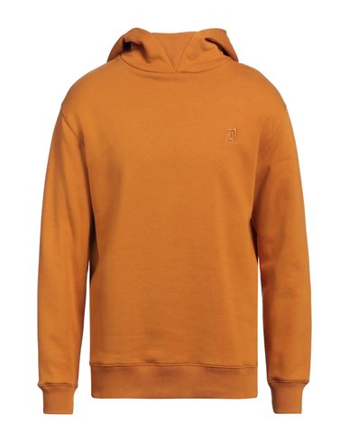 Dondup Man Sweatshirt Mandarin Size L Cotton In Brown