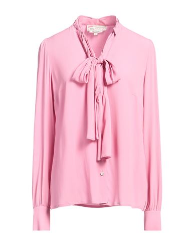 MAISON COMMON MAISON COMMON WOMAN SHIRT PINK SIZE 16 ACETATE, SILK 