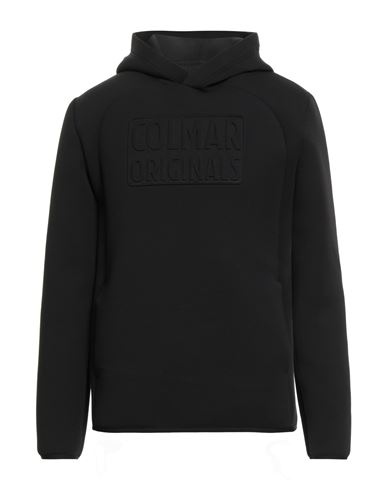 Colmar Man Sweatshirt Black Size L Polyester, Viscose, Elastane In Black