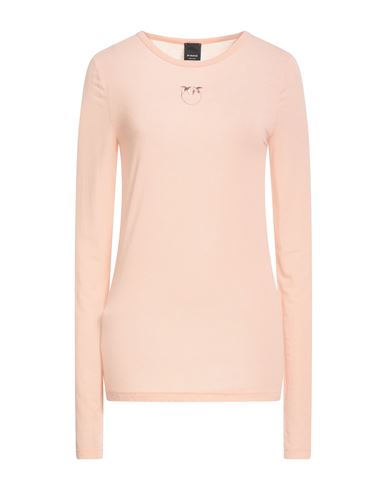 Pinko Woman T-shirt Blush Size L Viscose, Polyamide, Cashmere, Elastane In Neutral