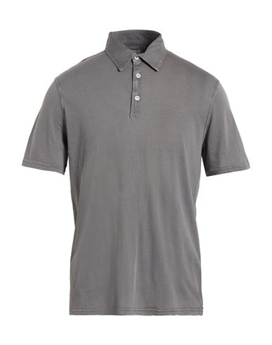 Fedeli Man Polo Shirt Grey Size 40 Cotton In Gray