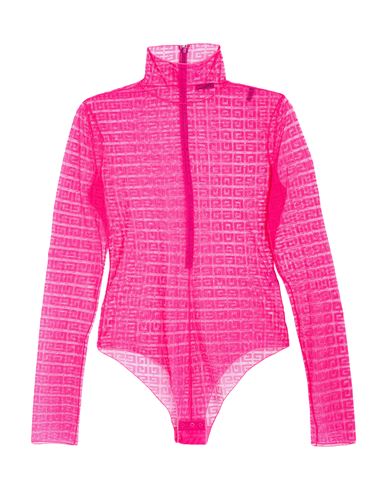 GIVENCHY GIVENCHY WOMAN BODYSUIT FUCHSIA SIZE L POLYAMIDE, ELASTANE 