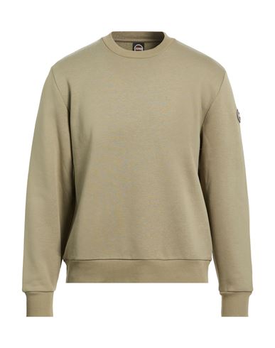 Colmar Man Sweatshirt Sage Green Size S Cotton, Polyester In Green