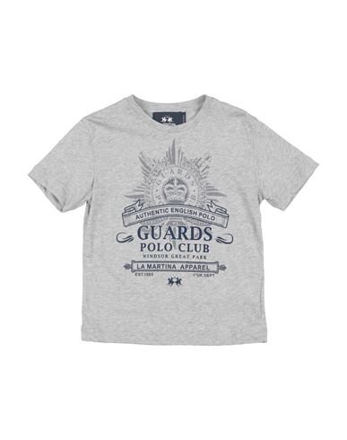La Martina Toddler Boy T-shirt Light Grey Size 6 Cotton In Grey