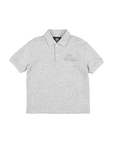 La Martina Toddler Boy Polo Shirt Light Grey Size 6 Cotton, Polyamide In Grey