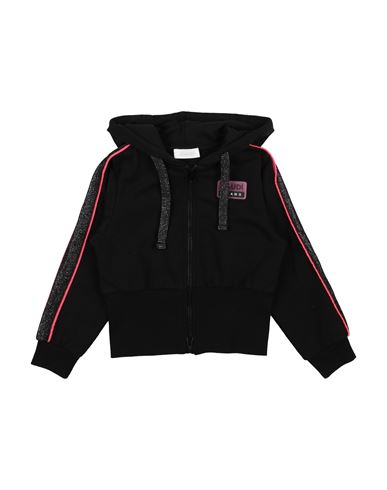 Gaudì Toddler Girl Sweatshirt Black Size 4 Cotton, Elastane In Black
