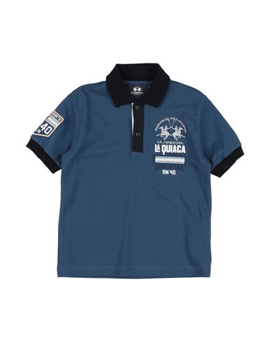 La Martina Toddler Boy Polo Shirt Navy Size 6 Cotton In Navy