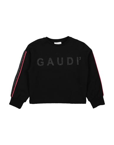 Gaudì Toddler Girl Sweatshirt Black Size 6 Cotton, Elastane In Black