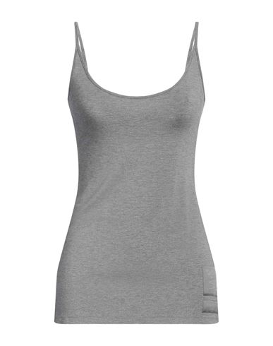 Burberry Woman Tank Top Grey Size L Viscose, Elastane In Grey